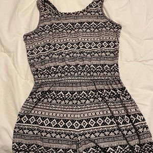 Black and white romper